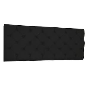 Cabeceira Painel Capitonê Queen 1,60m Jade Suede - Pallazio Cor Preto