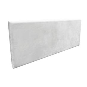 Cabeceira Painel Clean Cama Box Solteiro 100Cm Suede Cinza