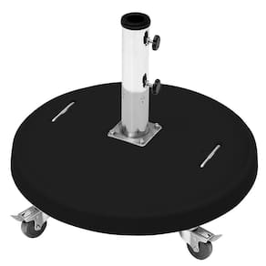 Base P/ Ombrellone Redonda 50Kg C/ Rodas Preta Bel Lazer