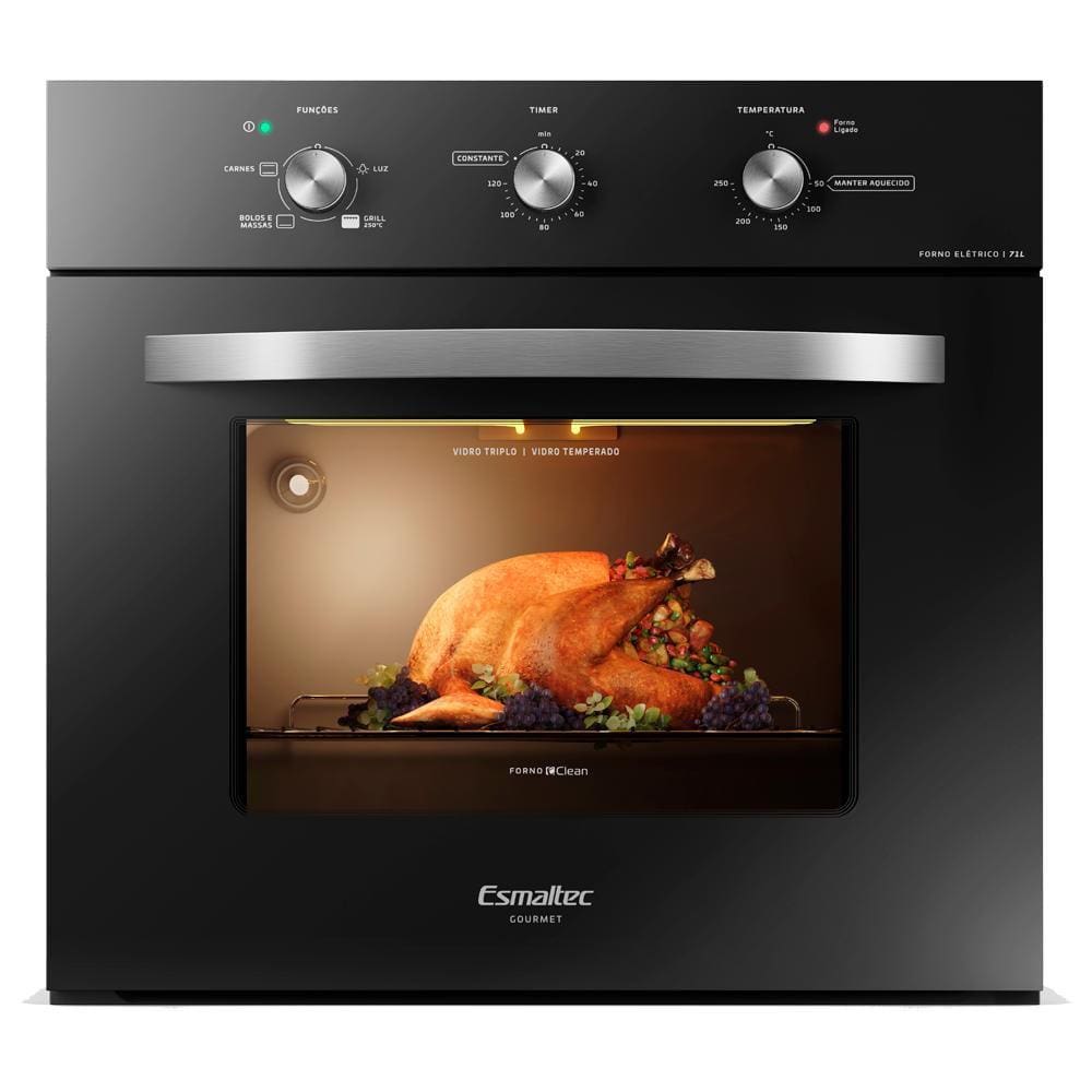 Forno de Embutir Esmaltec Gourmet Elétrico FE0171 Preto