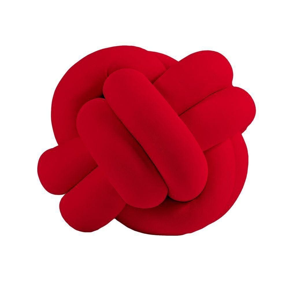 Almofada De Nó Decorativa Vermelho Avulsa
