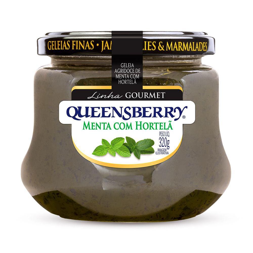Geleia Agridoce de Menta e Hortelã Queensberry Gourmet 320g
