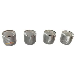 Conjunto 4 Knobs De Metal Cromado Guitarra / Baixo - Andaluz