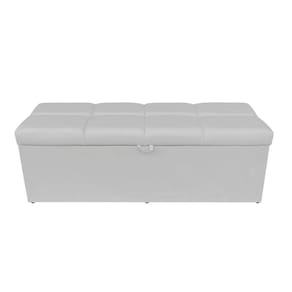 Kit Calçadeira e Painel Nina 140cm Suede Cinza