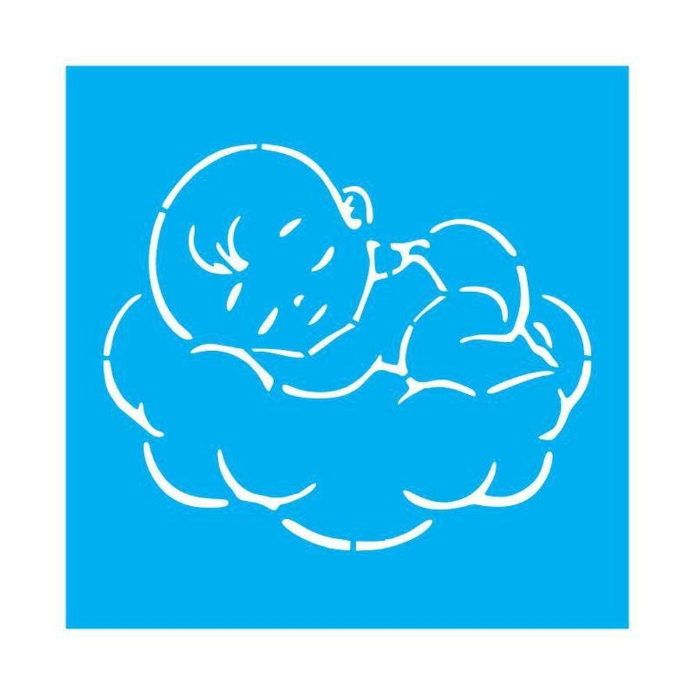 Stencil Tamako Gestacional - 30X30Cm - Ref 9956