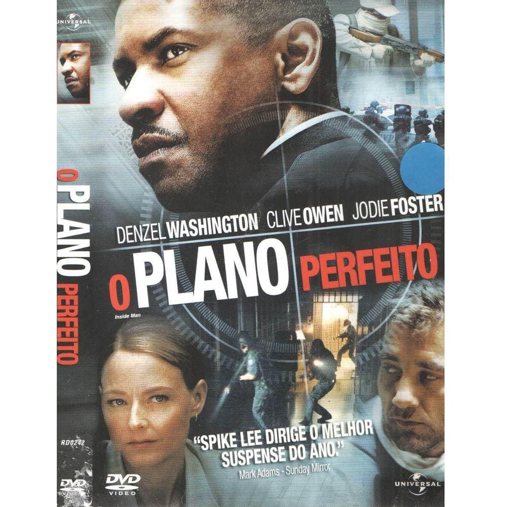 Dvd O Plano Perfeito Com Denzel Washington