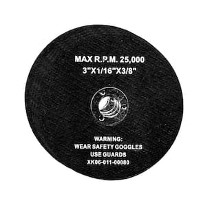 Disco De Corte 3 Pol. Para Cortador Pneumático Kit 5 Peças