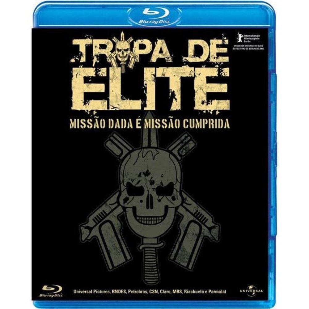 Blu Ray tropa de elite - missão dada é missão cumprida