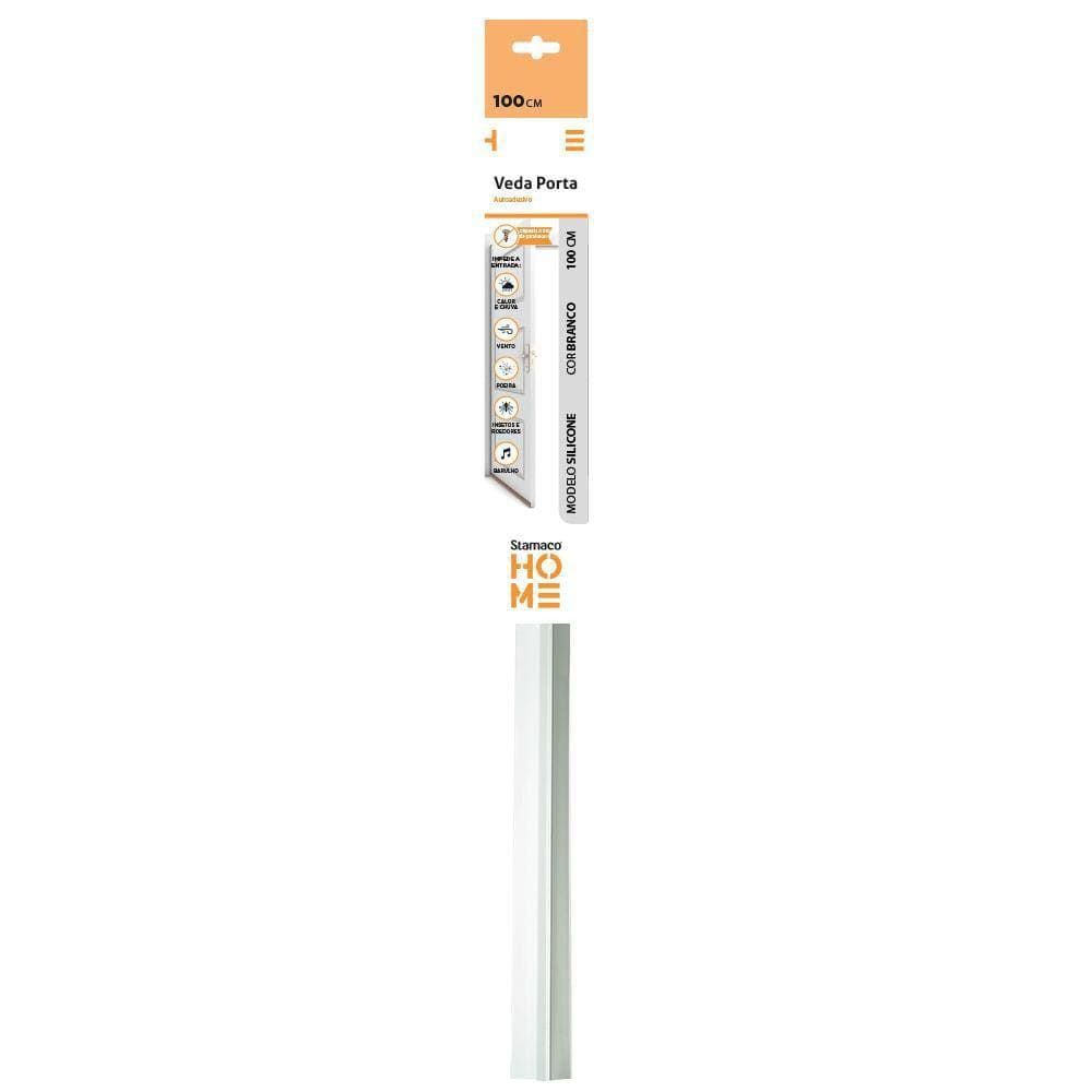 Veda Porta Branco 100Cm Rodo Silicone Mod 5414 Stamaco Home