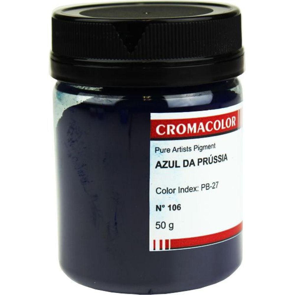 Pigmento Artistico Puro Cromacolor 106 Azul Prussia 50G