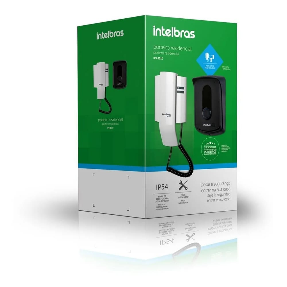 Interfone porteiro eletrônico residencial ipr 8010 intelbras