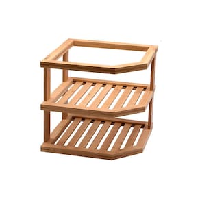 Organizador De Canto De Bambu 2 Andares - Oikos