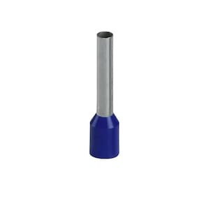 Terminal Ilhós Tubular 2,5Mm² 21A Azul 50 Peças Decorlux