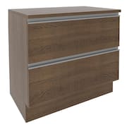 Balcão Madesa Glamy 80 cm 2 Gavetas - Rustic