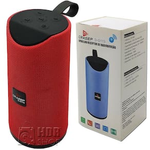 Caixa de Som Bluetooth Portátil USB, Micro SD, FM, Com Alça - D-G113