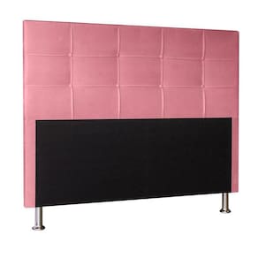 Cabeceira Casal 1,40m Roma Suede Rosa