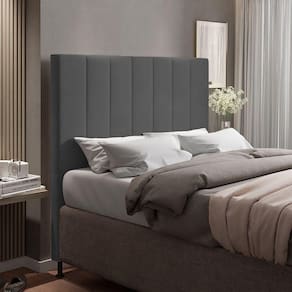 Cabeceira Cama Box Casal 140cm Suede Grafite
