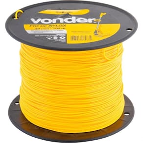 Fio De Nylon 3,0Mmx500M Redondo Para Roçadeiras E Aparadores