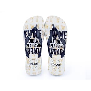 Chinelo Borracha Masculino Tiras Largas Estampado Conforto