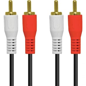 Cabo 2 Rca X 2 Rca 1.5 Metros Com Conectores Dourado - 2rca-15g - Pc / 10