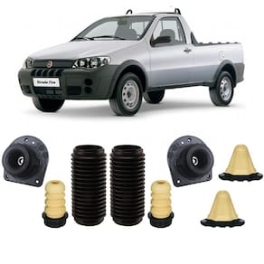 Kit Batente Coifa Dianteiro Traseiro Fiat Strada 1998 A 2019