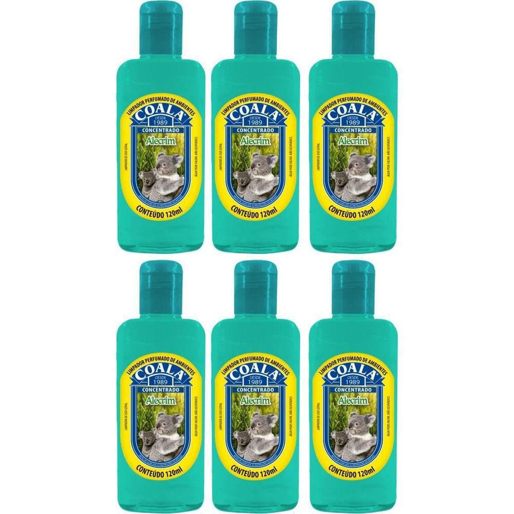 Kit 6 Limpador Perfumado Concentrado Coala 120Ml Alecrim