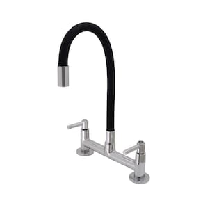 Torneira Misturador Cozinha Color Flexível Preto Mesa Meli