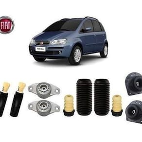 4 Kit Coxim Batente Dianteiro Traseiro Fiat Idea 2012 2013 2014 2015 2016