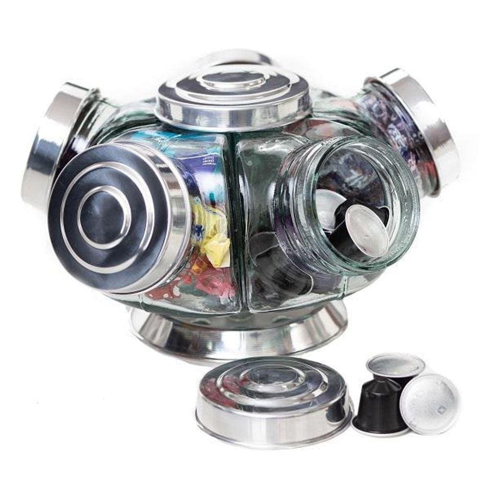 Baleiro Médio Giratório Base Reforçada E Rolamento Axial