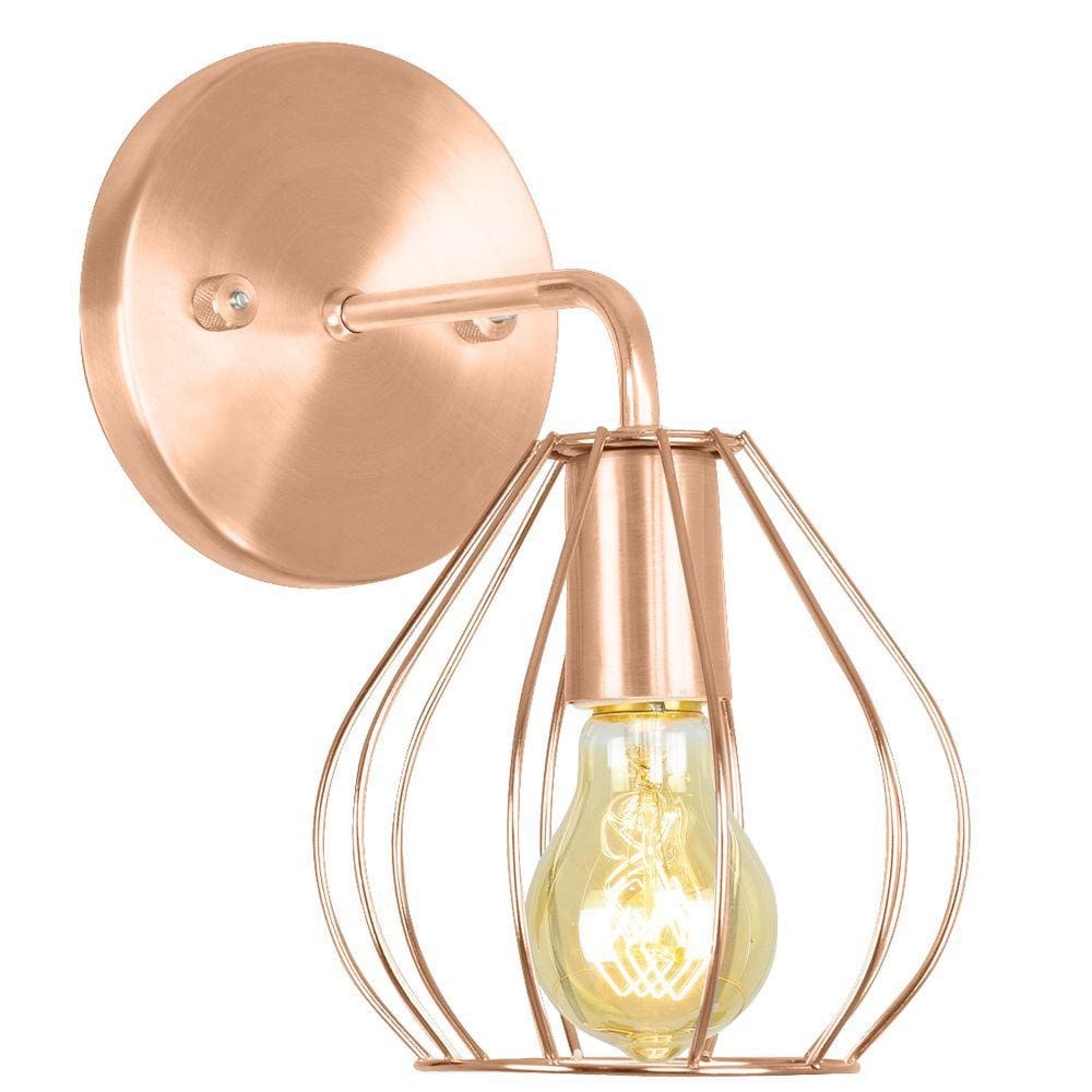 Arandela Luminária Cebola Aramado Cobre