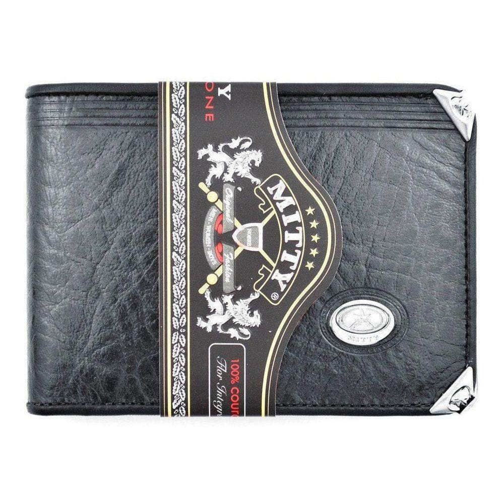 Carteira Mitty Em Couro Preta   - M2