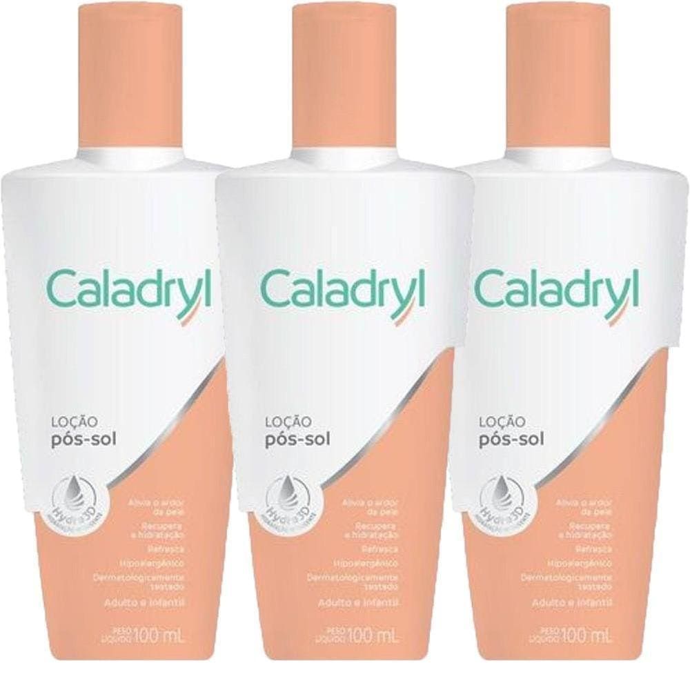 Kit 3 Un Caladryl Loção Pós Sol 100Ml