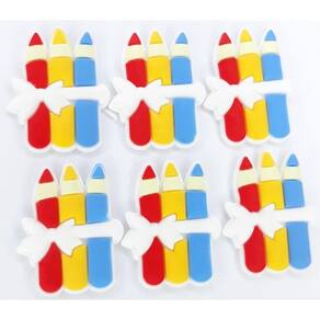 Aplique Emborrachado Para Laços E Tiaras 6 Un