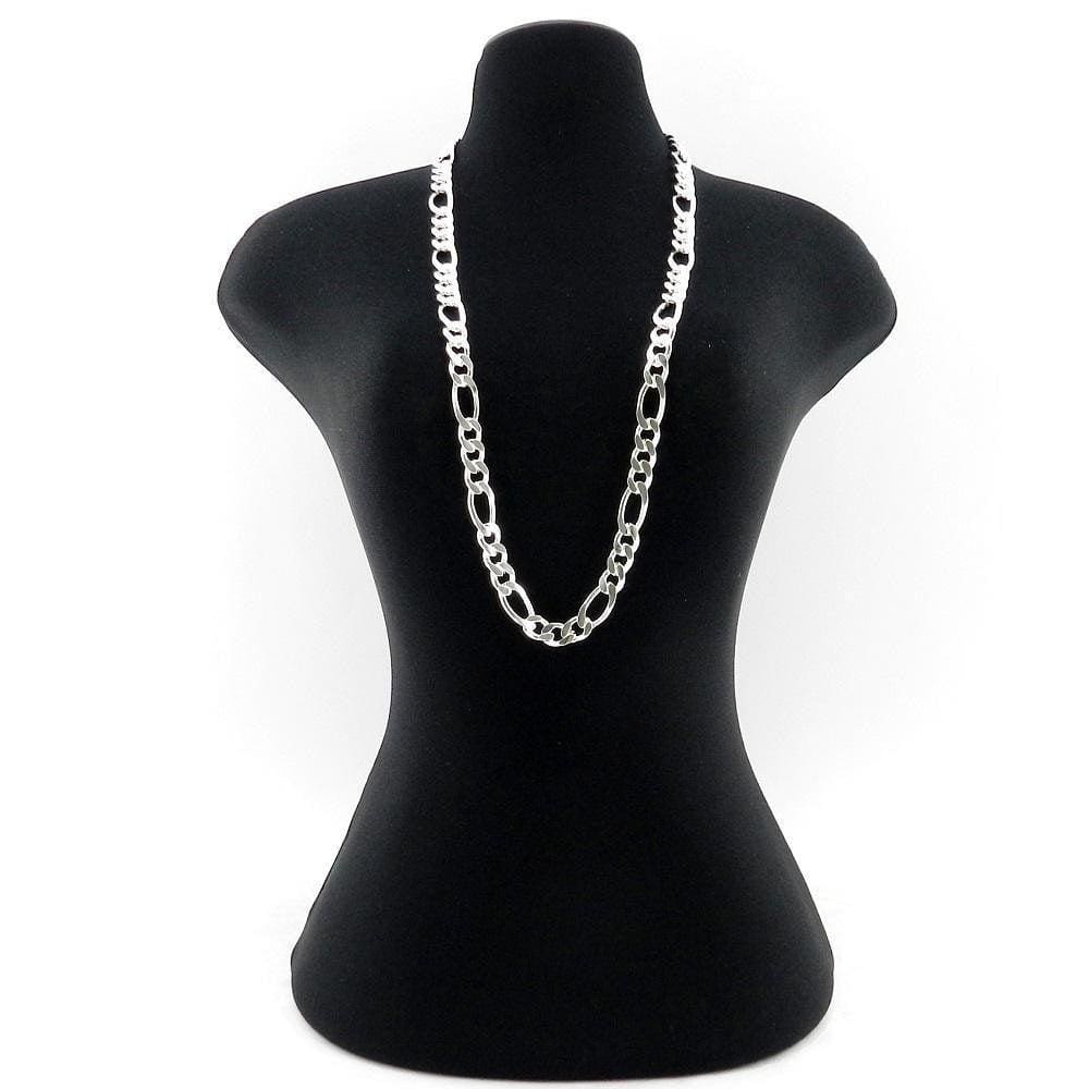 Corrente Masculina 53Cm 7Mm Largura Folheada Prata Cr235