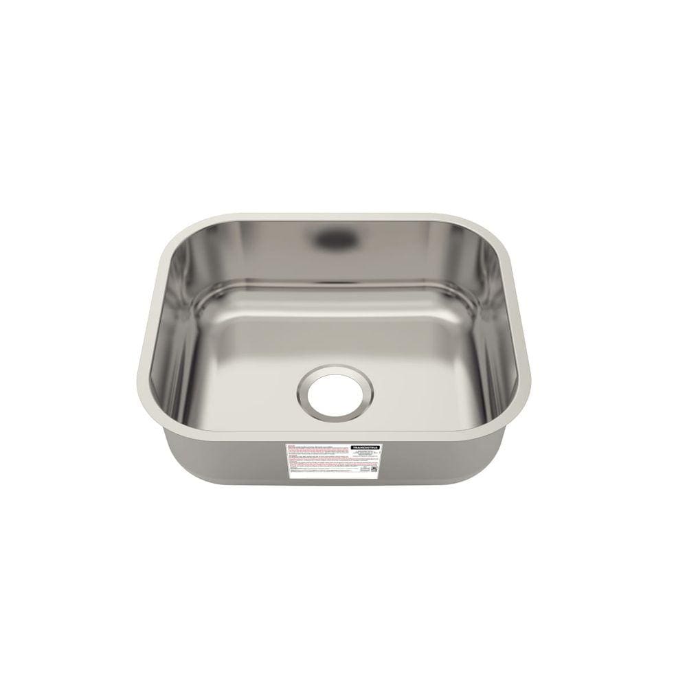 Cuba de Embutir Tramontina 40 x 34 x 14 cm Basic 40 BL Standard em Aço Inox Sem Válvula