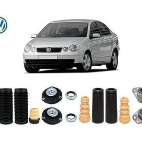 4 Kit Coxim Batente Dianteiro Traseiro Polo Sedan 2002 2003 2004 2005 2006