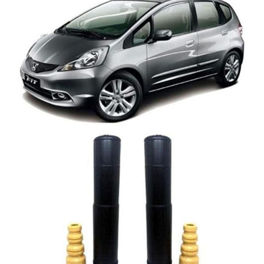 Par Batente Coifa Guarda Po Traseiro Fit 2009 2010 2011 2012
