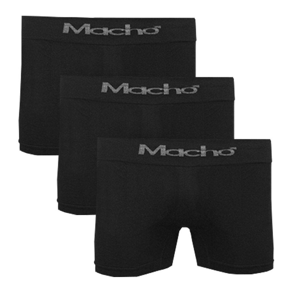 Kit 3 Cuecas Boxer Sem Costura Macho Algodão | Casas Bahia