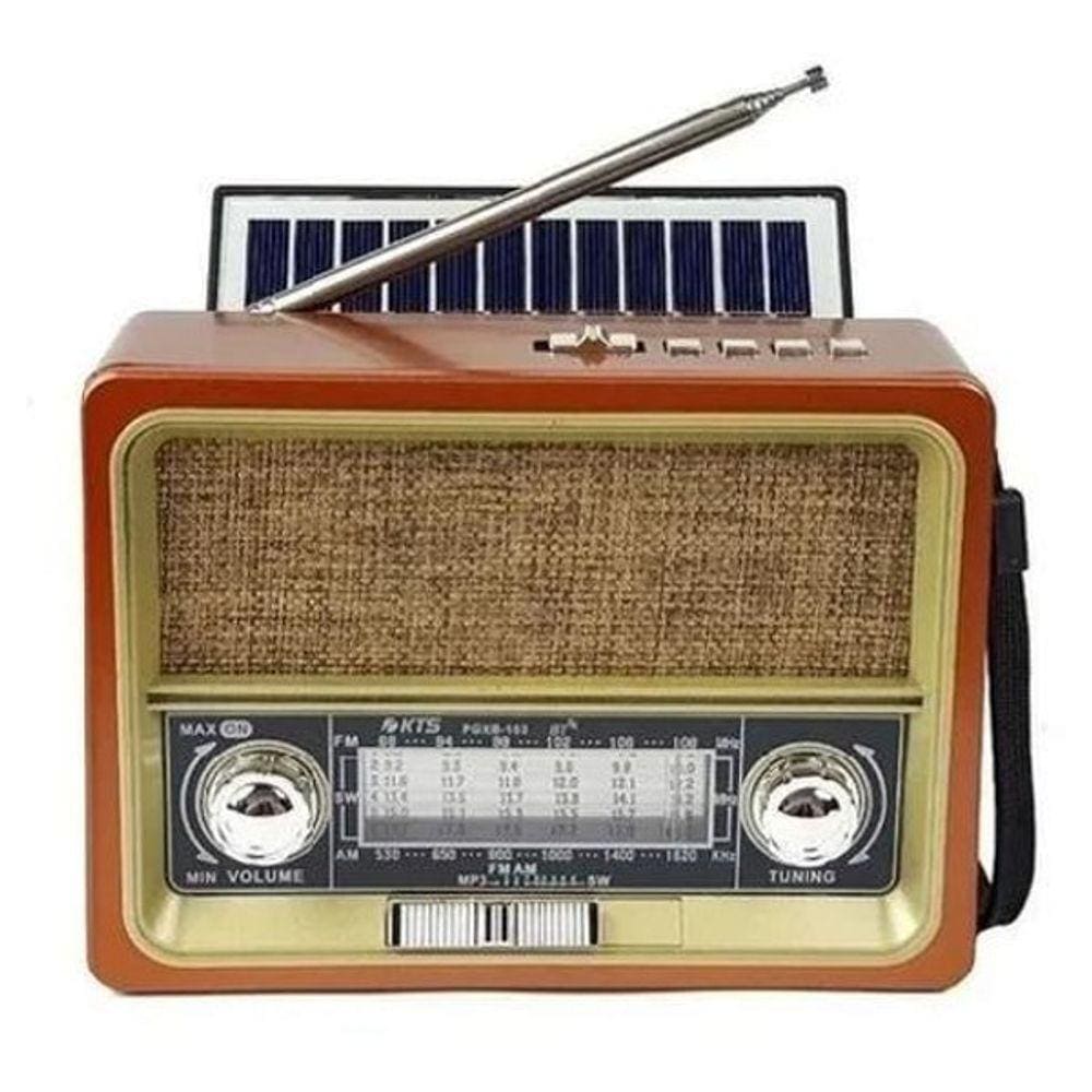 Radio Retro Usb Solar Recarregável