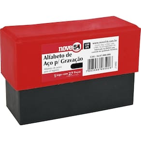 Alfabeto De Aço Punção 6Mm A-Z Para Gravação - Nove54
