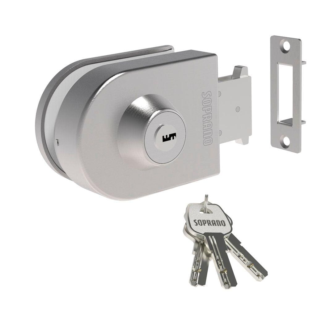 Fechadura Auxiliar De Pressão Vidro Porta De Correr Vp530