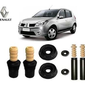 Kit Coxim Batente Dianteiro Traseiro Sandero 2008 2009 2010 2011