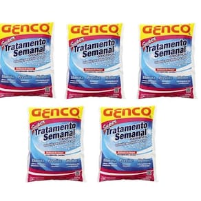 Kit 5 Oxigenco Tratamento Semanal Oxidante Para Piscinas