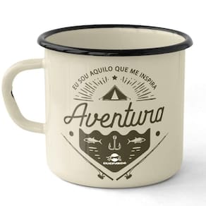 Caneca em Ferro Esmaltado Guepardo UC0701 Estampada