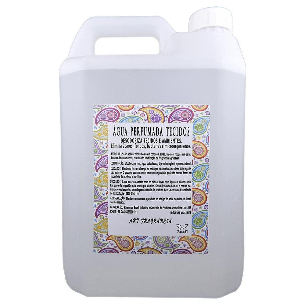 Água Perfumada Roupas E Tecidos 5 Litros Lavanda - Maison