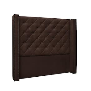 Cabeceira Vicenza Cama Box Solteiro 90Cm Suede Café