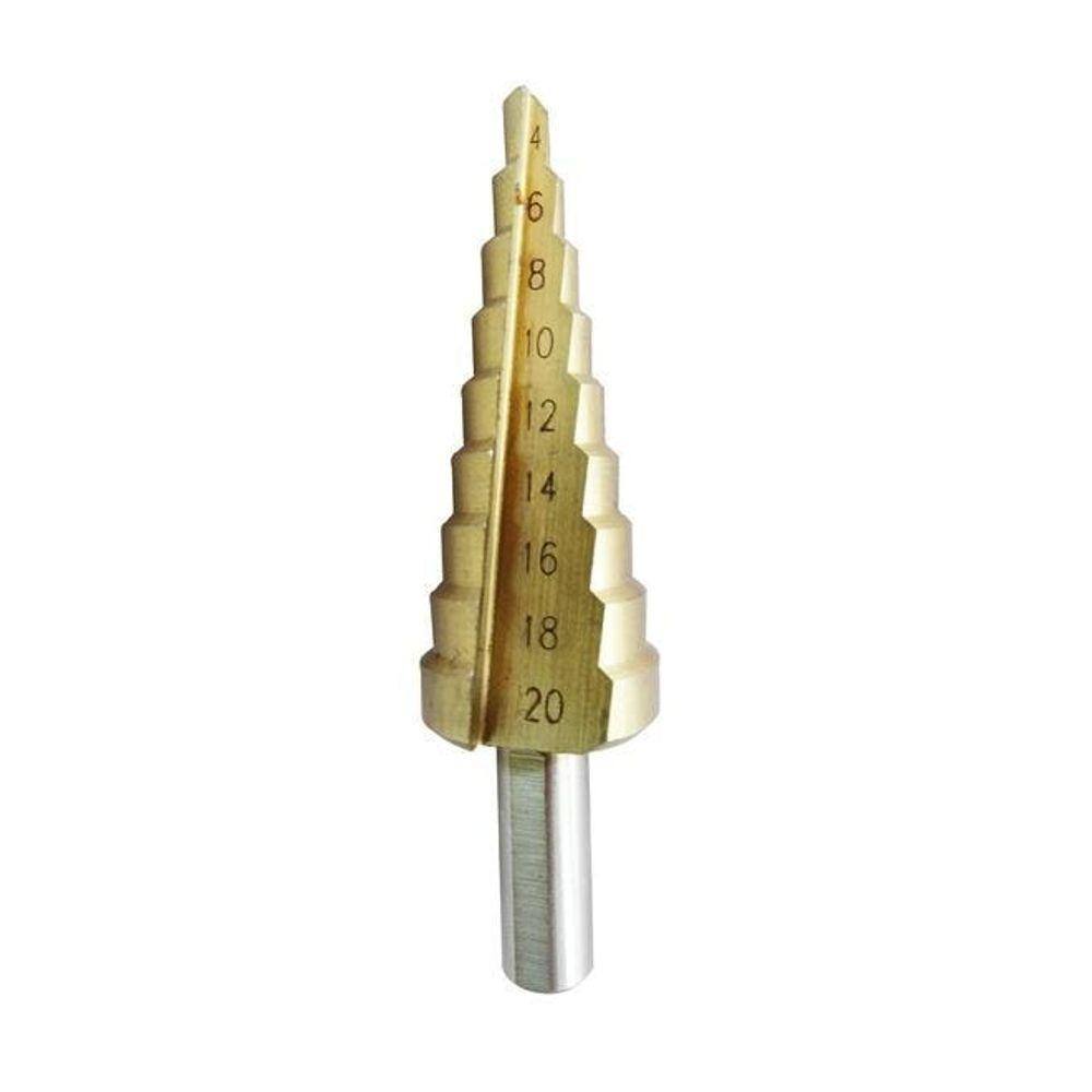 Broca Escalonada 4 A 20Mm Titânio 29.001 Disflex
