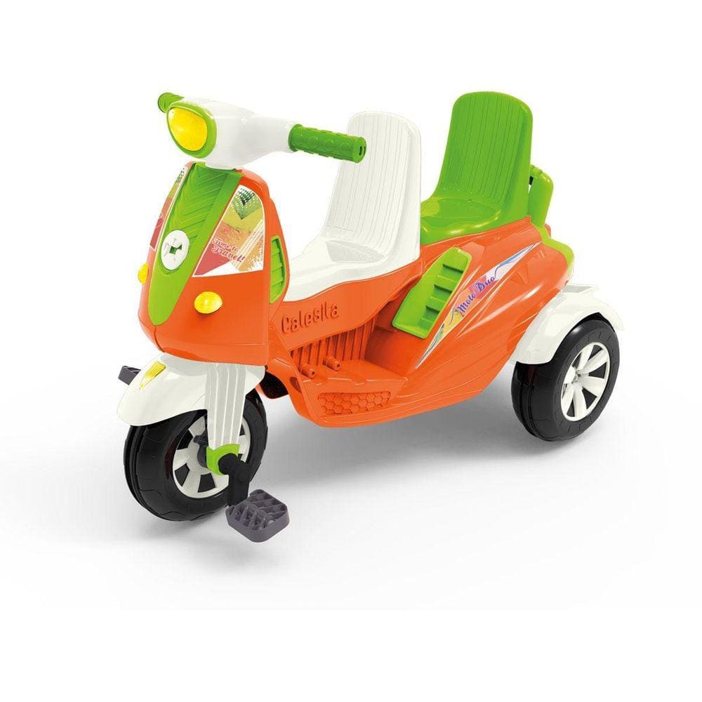 Triciclo Infantil Reclinável com Capota Velobaby Bandeirante - Le biscuit