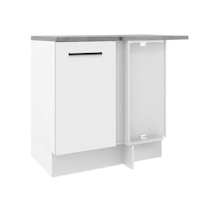 Balcão de Canto Madesa Agata 1 Porta - Branco