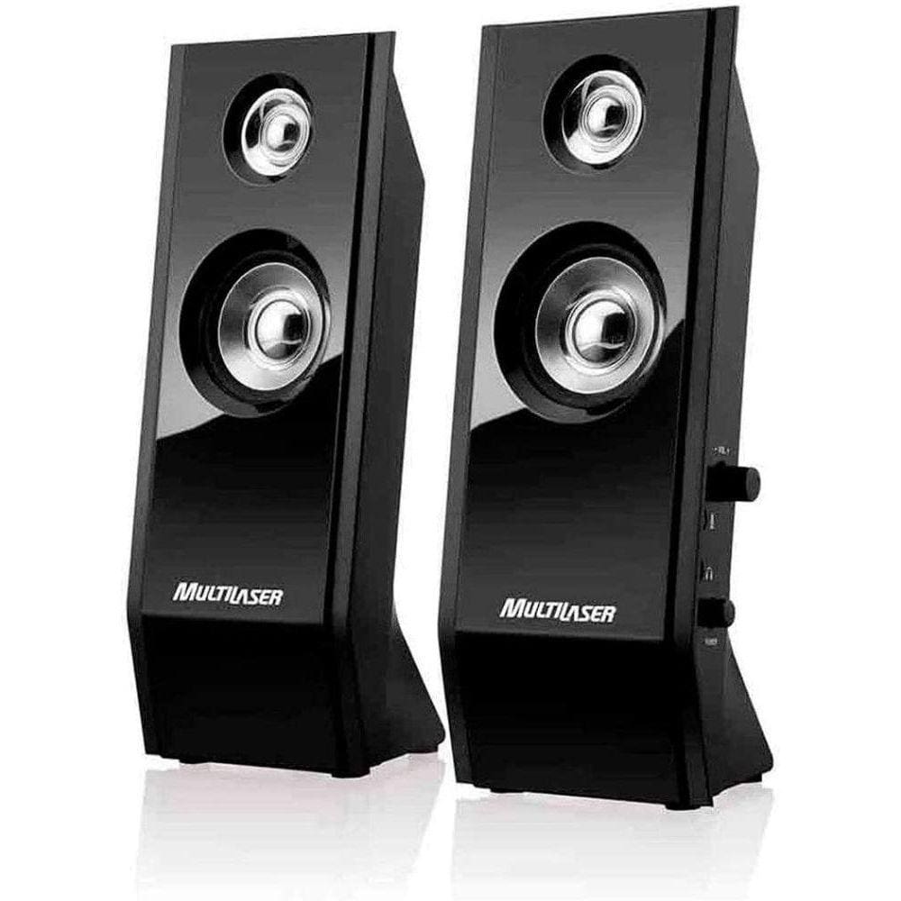 Caixa de Som Multilaser Shadow 20 USB 8W RMS SP091 - Preto